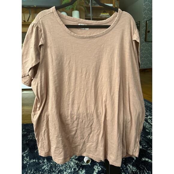 Maurice’s 24/7 Puff Cap Criss-Cross Sleeve Blouse - Picture 1 of 6